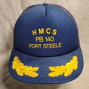 Canadian Navy and RCMP historical ball cap from the 80s HMCS Fort Steele, PB 140